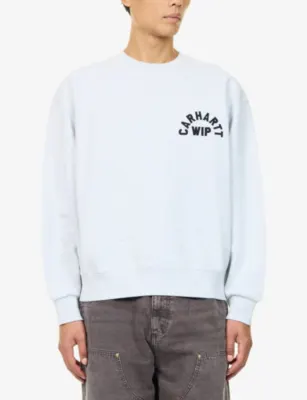CARHARTT WIP Arch Script Cotton-Jersey Jumper detail 3
