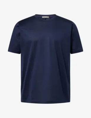 CORNELIANI Crew-Neck Mercerized Cotton T-Shirt