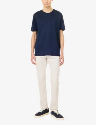 CORNELIANI Crew-Neck Mercerized Cotton T-Shirt detail 2