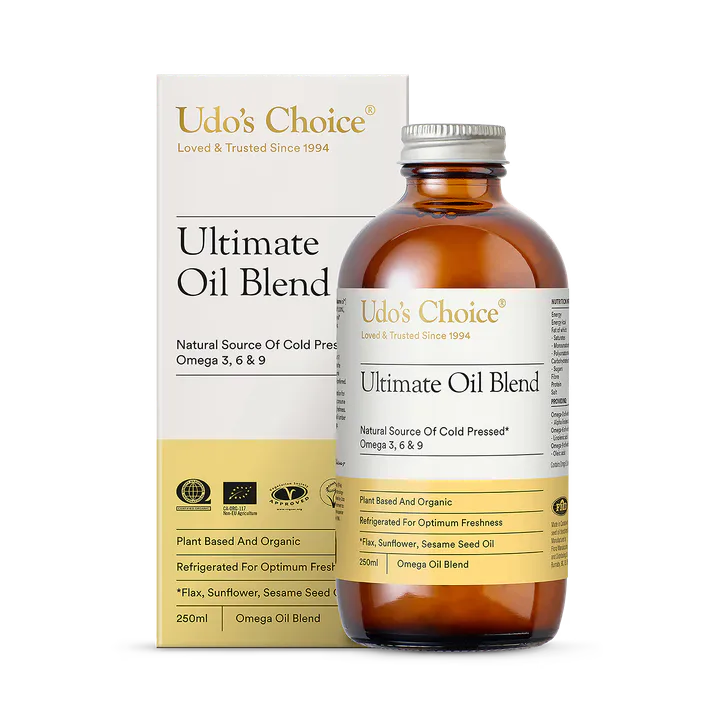 Udo's Choice Omega 3-6-9 Ultimate Oil Blend 250ml - ORGANIC – Vitamins & Supplements > Supplements > Omega & Fish Oils > Flaxseed Oil