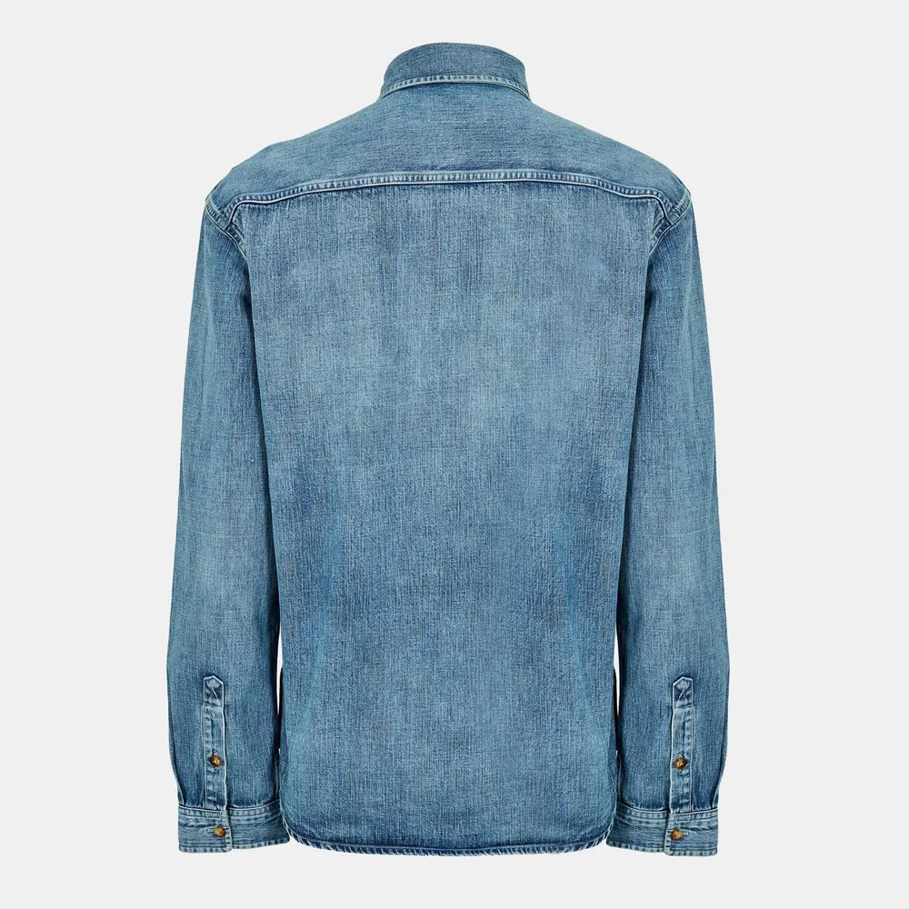 Saint Laurent Men's Structured Overshirt detail 2