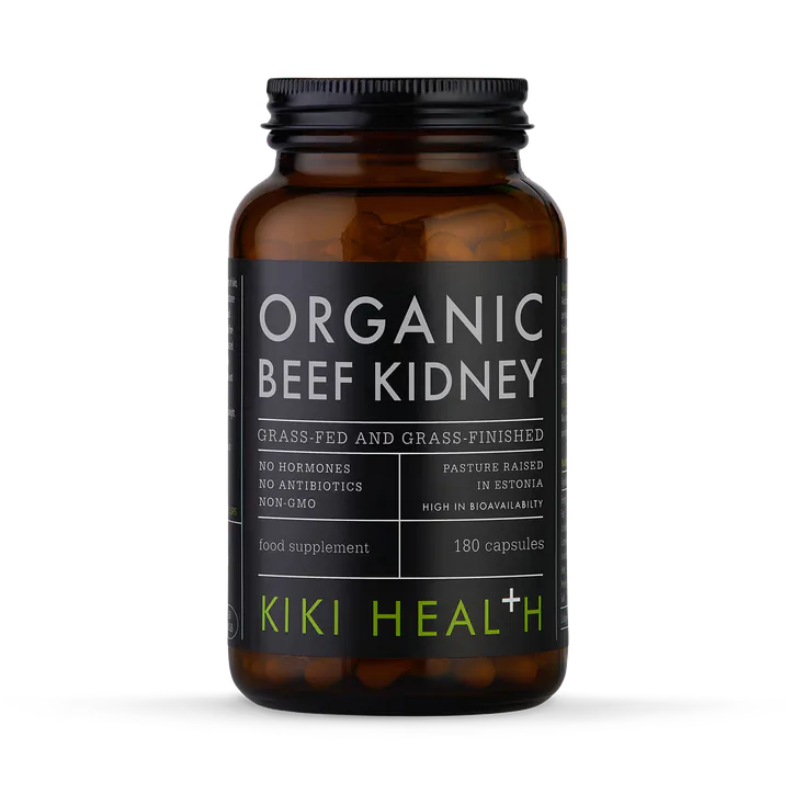 KIKI HEALTH Organic Beef Kidney - 180 Vegicaps