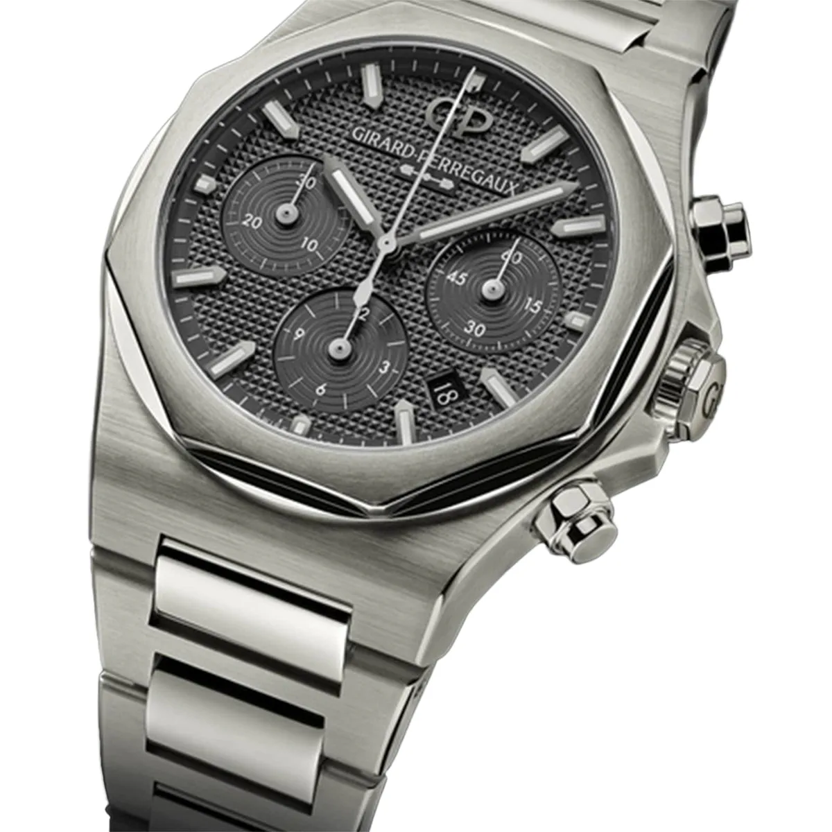 Girard-Perregaux Laureato Chronograph TI49 42mm Grey in Grey, additional product view 2