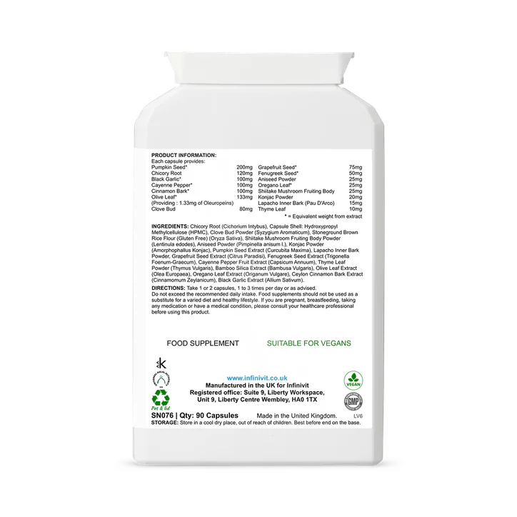 InfiniVit Healthy Colon Formula 90 Capsules detail 2