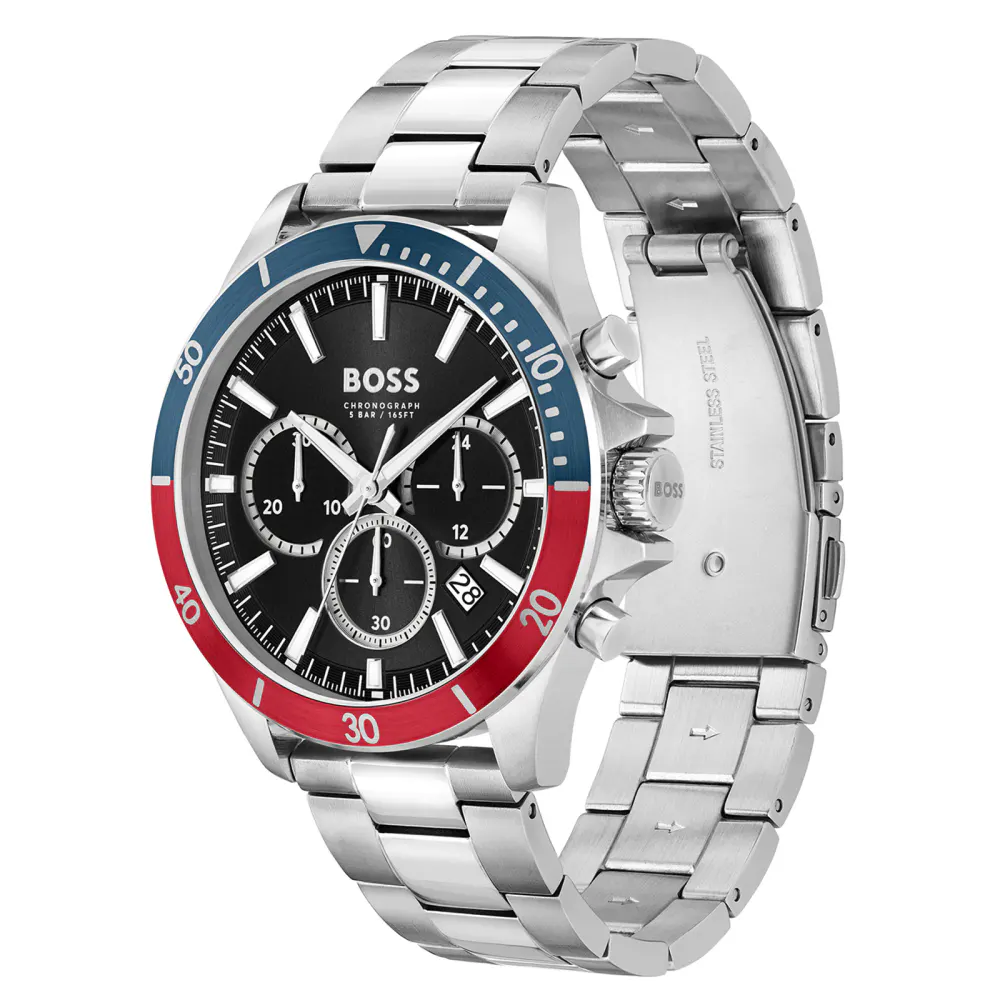 BOSS Troper Stainless Steel 45mm Mens Watch in Black, additional product view 2