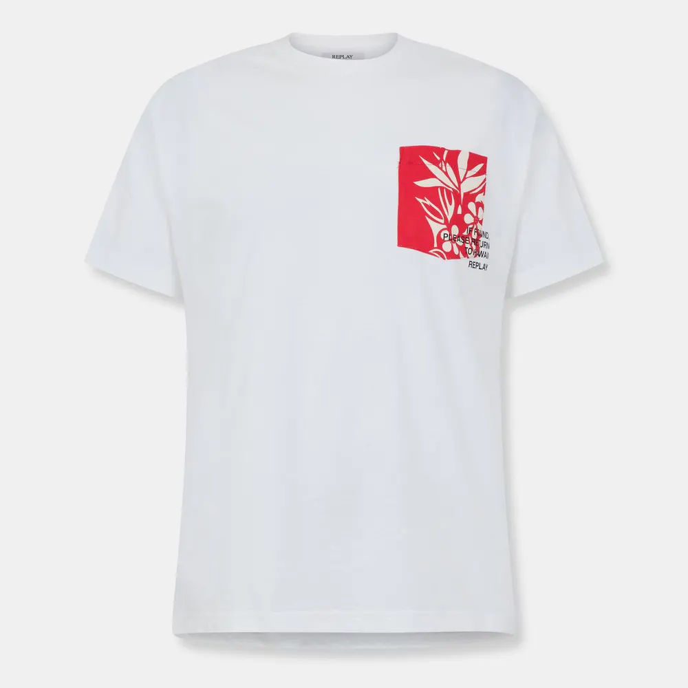 Replay Men's Hawaiian Pocket T-Shirt