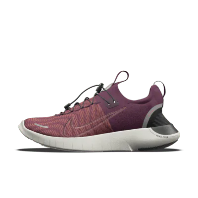 Nike Free RN By You Custom Men's Road Running Shoes - Bordeaux/Cedar/Bordeaux