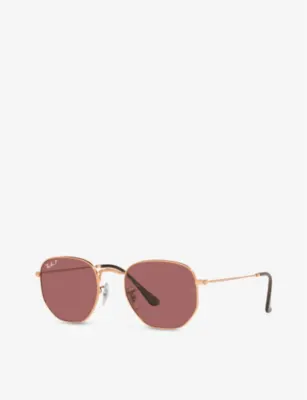 RAY-BAN RB3548N Hexagonal steel sunglasses detail 2