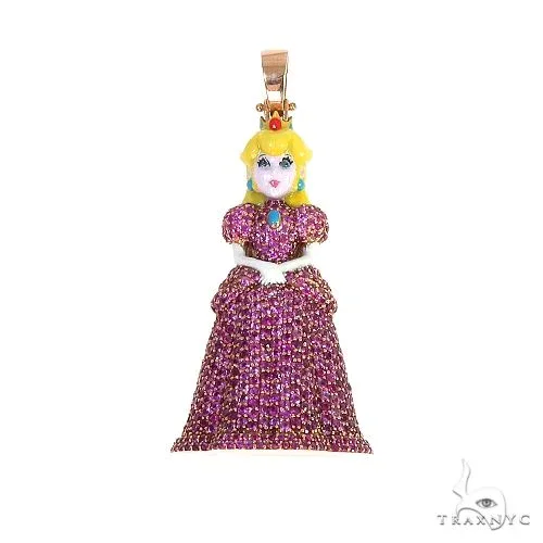 RINA - For Him CUSTOM 14K Gold Princess Pendant 66584 in Rose Gold – Pendant