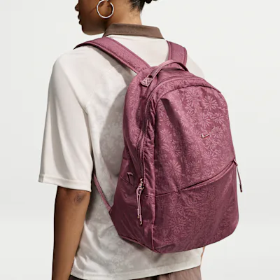Nike Aura Floral Backpack (24L) - Pink Smoke/Pink Smoke/ROSE GOLD BRL