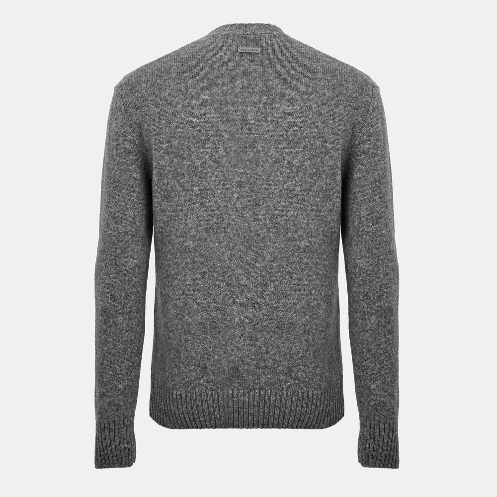 Dolce and Gabbana Men's & Italian-Made Classic Crew Neck Jumper detail 2