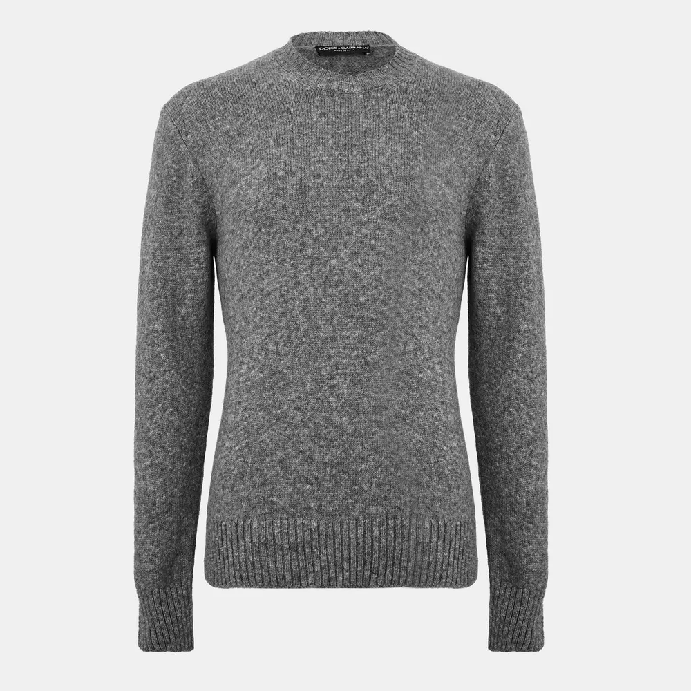 Dolce and Gabbana Men's & Italian-Made Classic Crew Neck Jumper