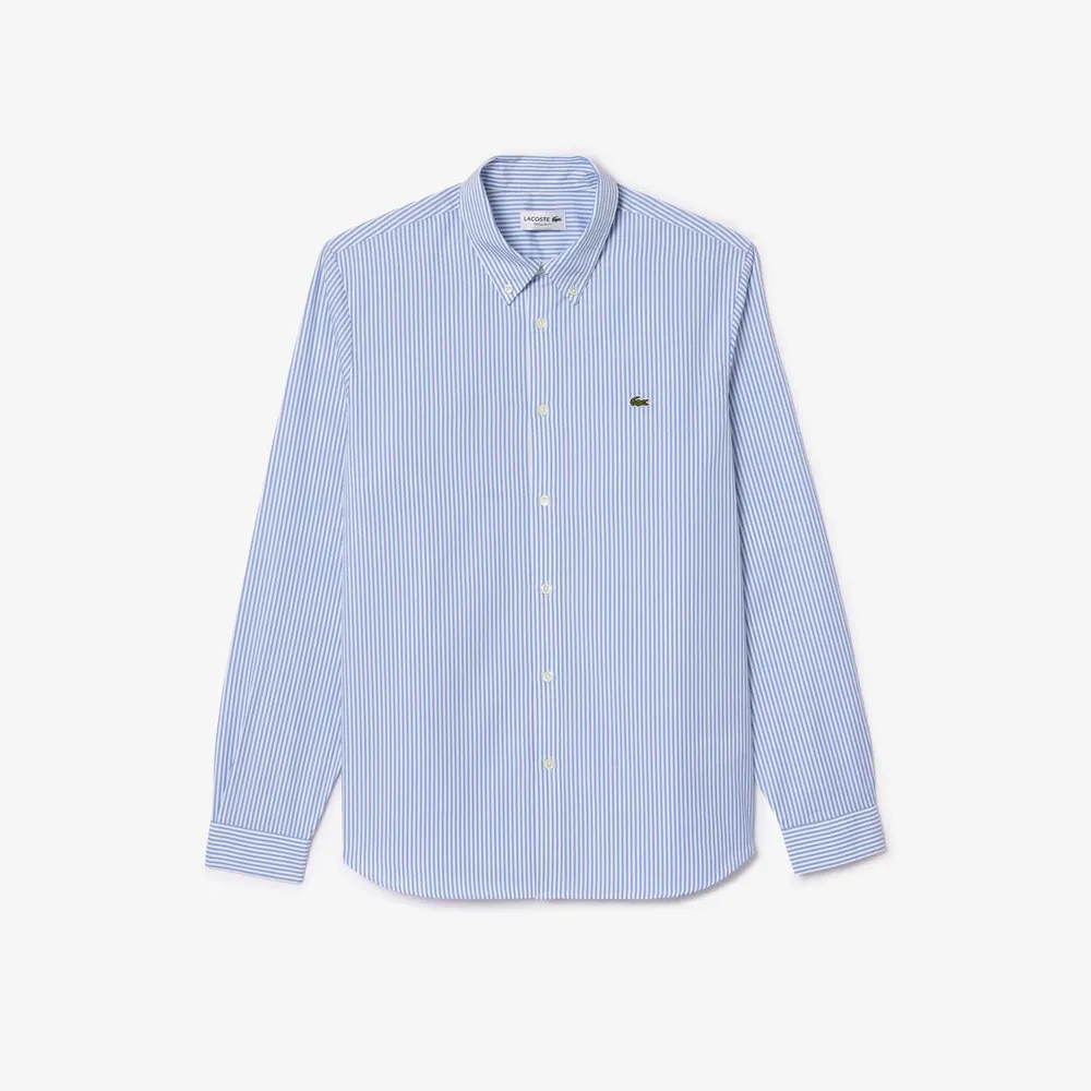 Lacoste Regular-Fit Striped Cotton Shirt