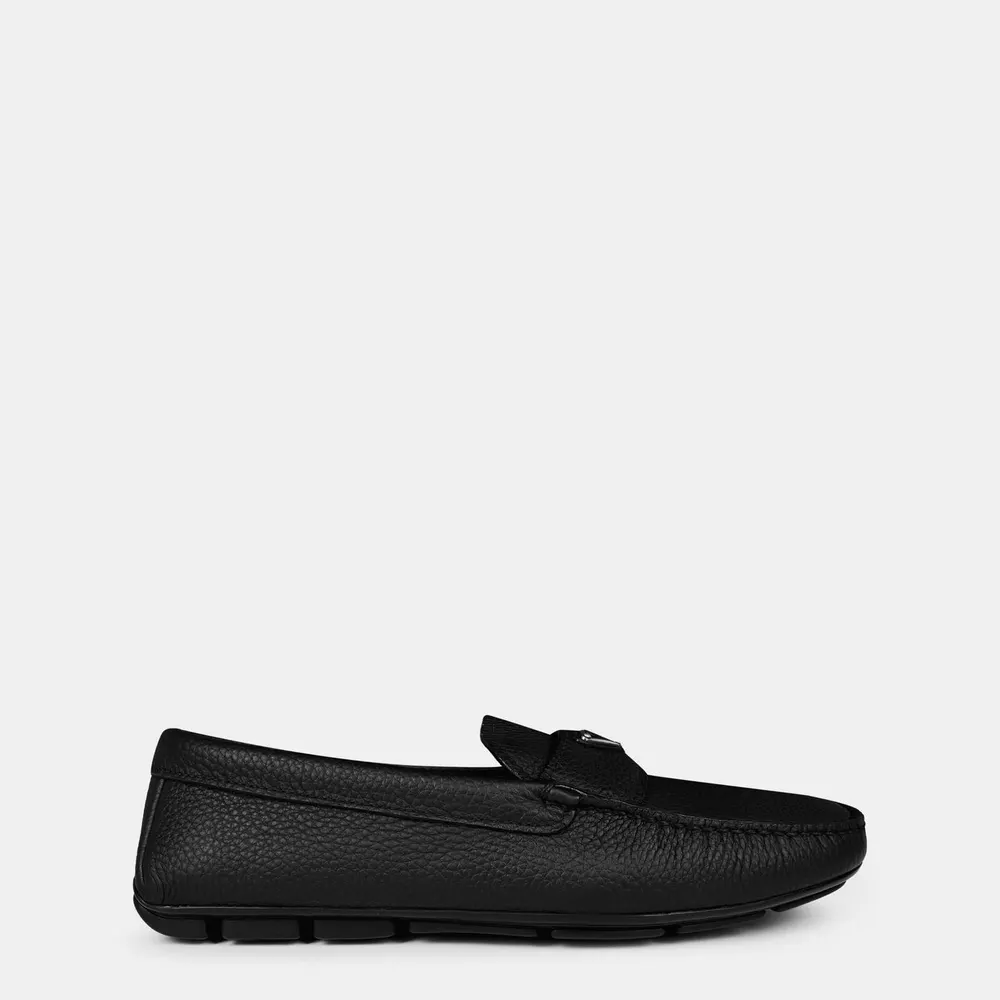 Prada Men'S Leather Drive Loafers