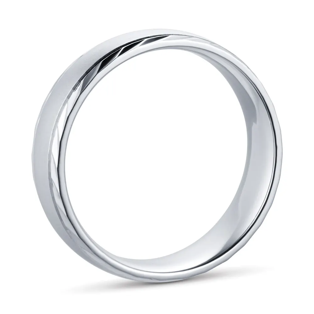 For Him Palladium 500 6mm Fancy Gents Ring, additional product view 3