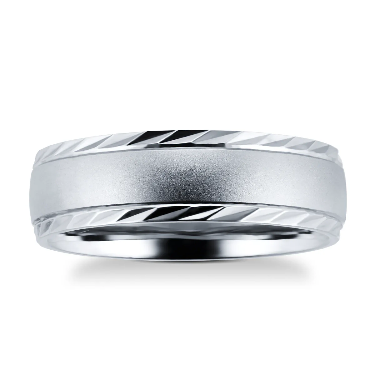 For Him Palladium 500 6mm Fancy Gents Ring