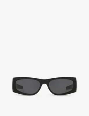 SAINT LAURENT SL M140 rectangular-frame acetate sunglasses
