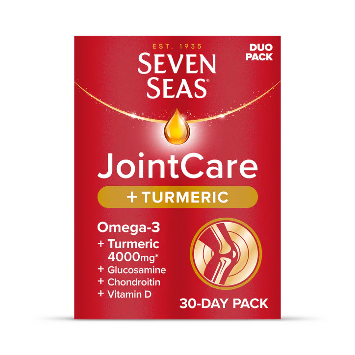 Seven Seas Jointcare Turmeric With Glucosamine, Omega-3 And Turmeric 30 Day Duo Pack (30+30)