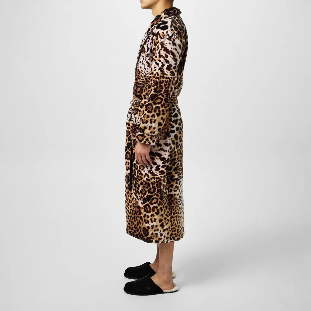 Roberto Cavalli Home RobertoCavalliHome Bravo Leopard Bathrobe in Brown, additional product view 2
