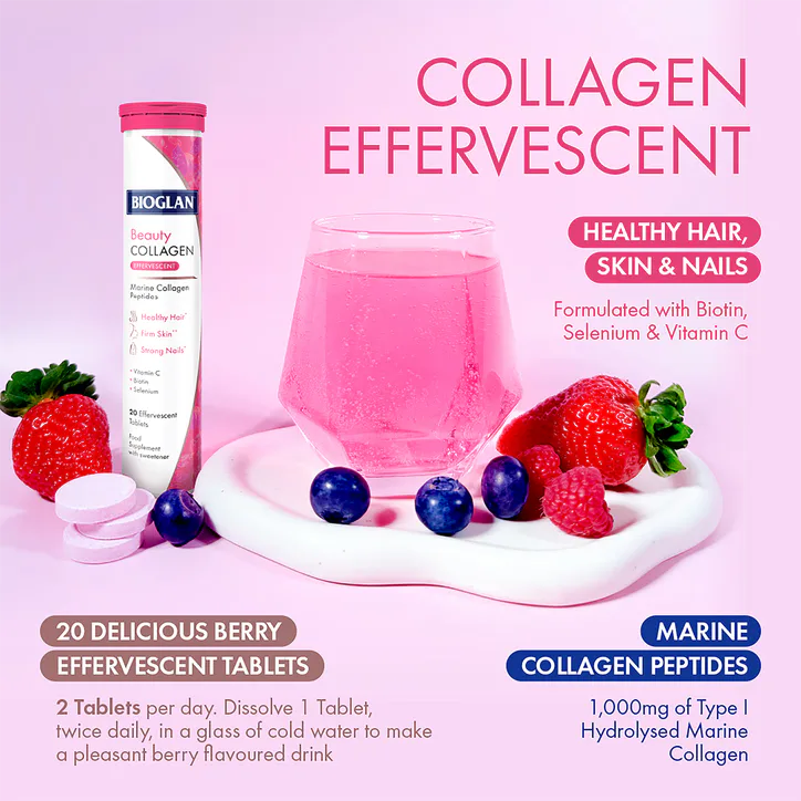 Bioglan Beauty Collagen Effervescent 20 Tablets detail 3