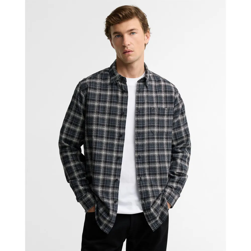 Barbour International Men's Traverse Cotton Long-Sleeve Tailored-Fit Patterned Shirt detail 3