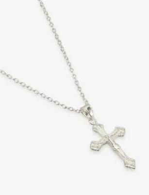 COMMONLINES Vintage Cross Sterling-Silver Necklace detail 3