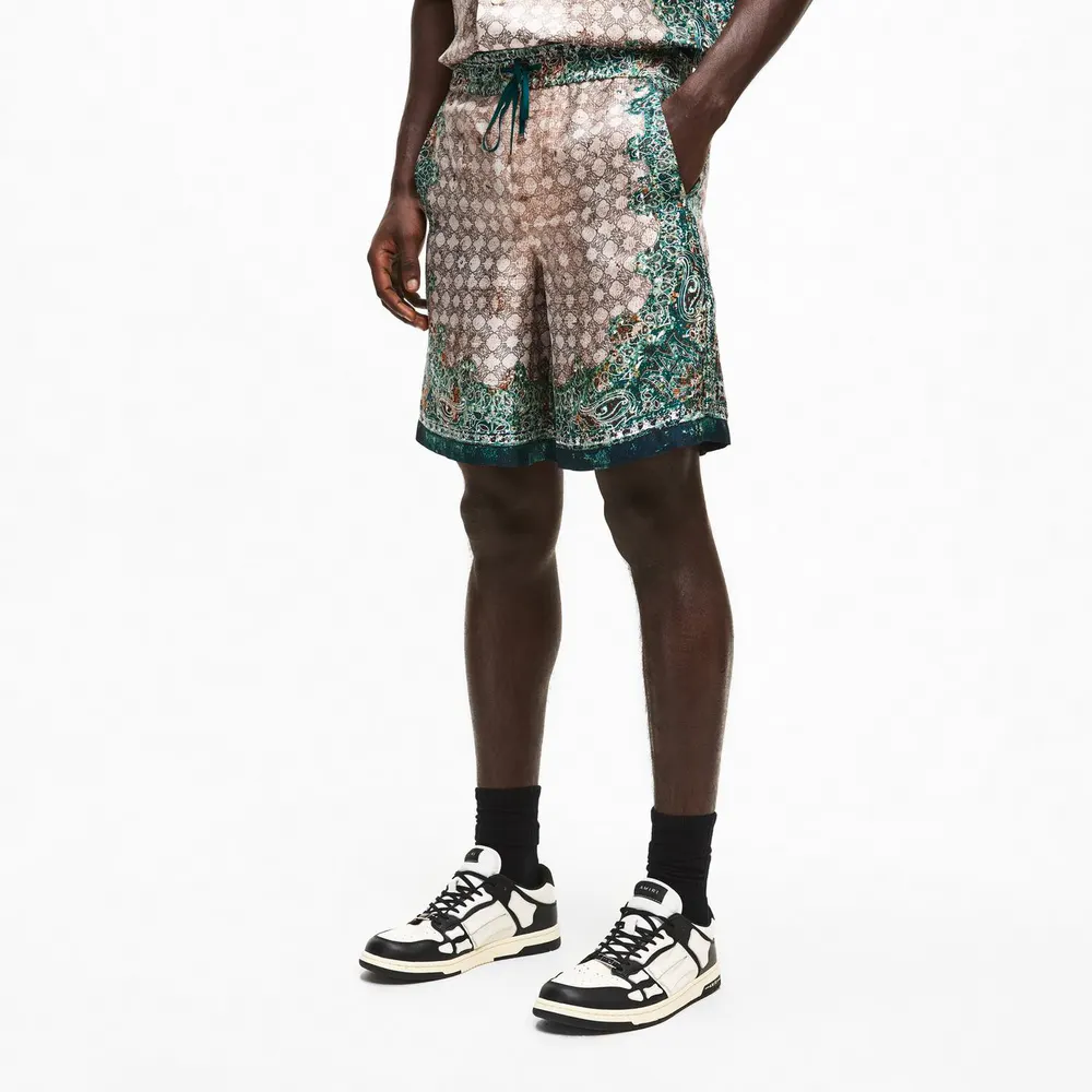 Amiri Men's Bandana Woven Tracksuit Shorts detail 3