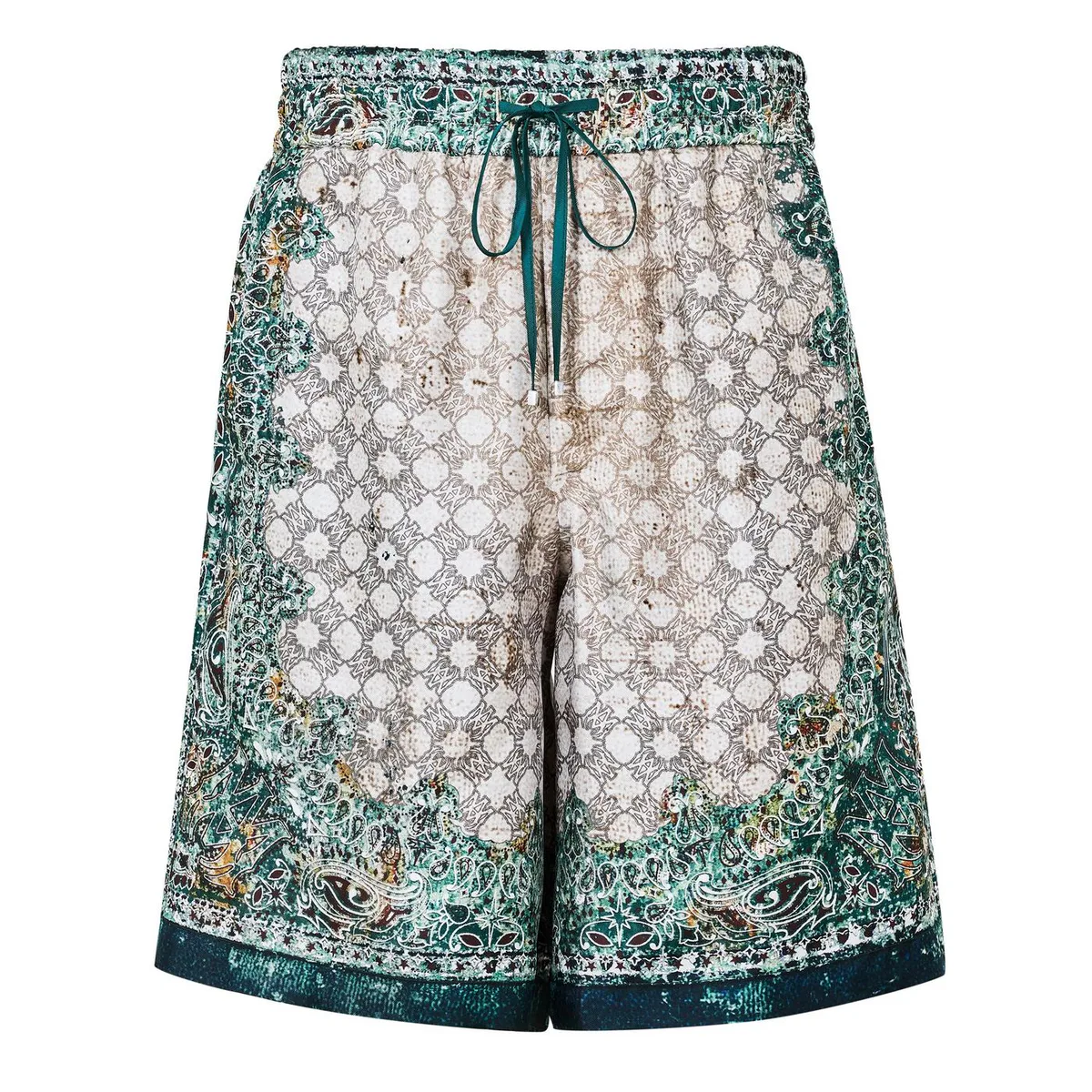 Amiri Men's Bandana Woven Tracksuit Shorts