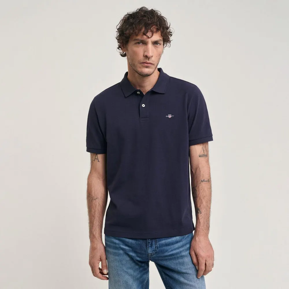 Gant Embroidered Archive Shield Polo Shirt