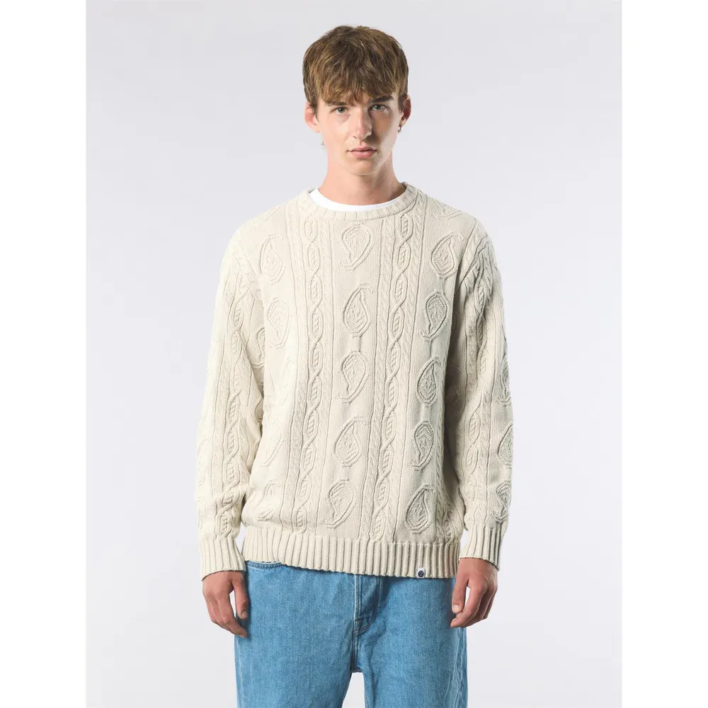 Pretty Green Men's Marylebone Cable Knit Jumper detail 2