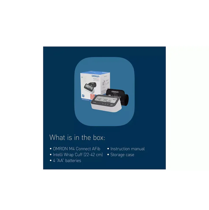Omron M4 Connect AFib Upper Arm Blood Pressure Monitor (HEM-7196T1-FLE), additional product view 2
