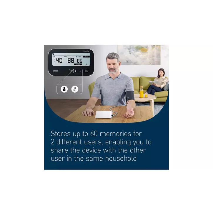 Omron M4 Connect AFib Upper Arm Blood Pressure Monitor (HEM-7196T1-FLE), additional product view 3