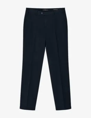 BOGGI MILANO Straight-Leg Regular-Fit Stretch Cotton-Blend Trousers