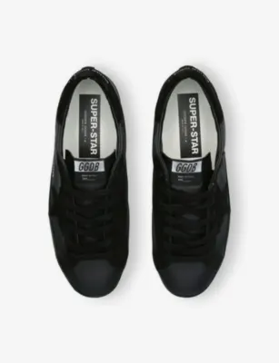 GOLDEN GOOSE Super Star 90100 Leather Trainers - EUR 41 / 7 UK MEN in BLACK, additional product view 2