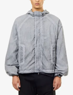 THE COUTURE CLUB Washed Zip-Through Shell Windbreaker detail 3