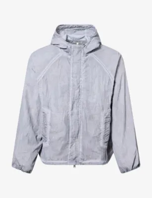 THE COUTURE CLUB Washed Zip-Through Shell Windbreaker