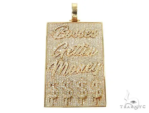 RINA - For Him CUSTOM Bosses Gettiin Money Diamond Pendant 66086 in Rose Gold – Pendant