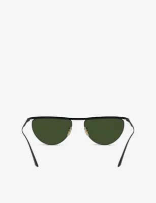 OLIVER PEOPLES OV1342S 1984C Round-Frame Metal Sunglasses detail 3