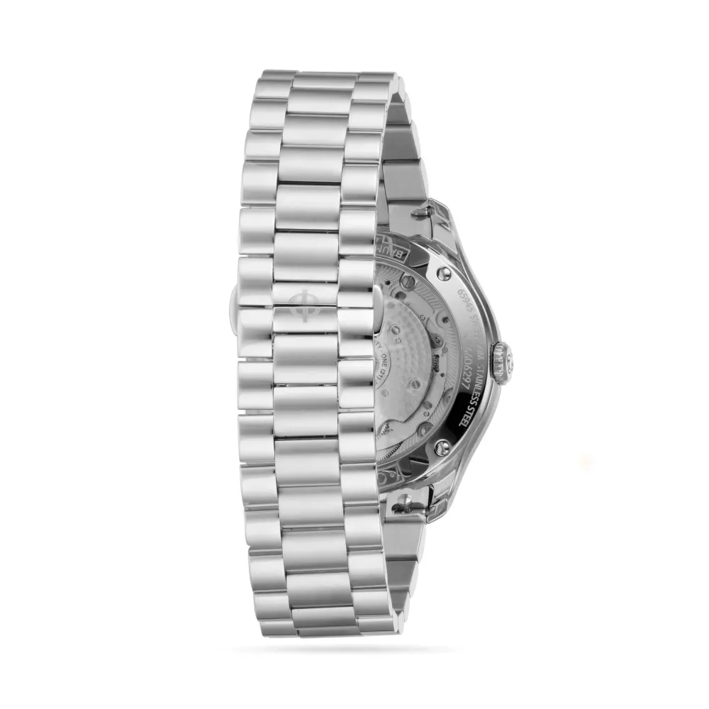 Baume & Mercier Clifton 39mm Mens Watch White in White, additional product view 3