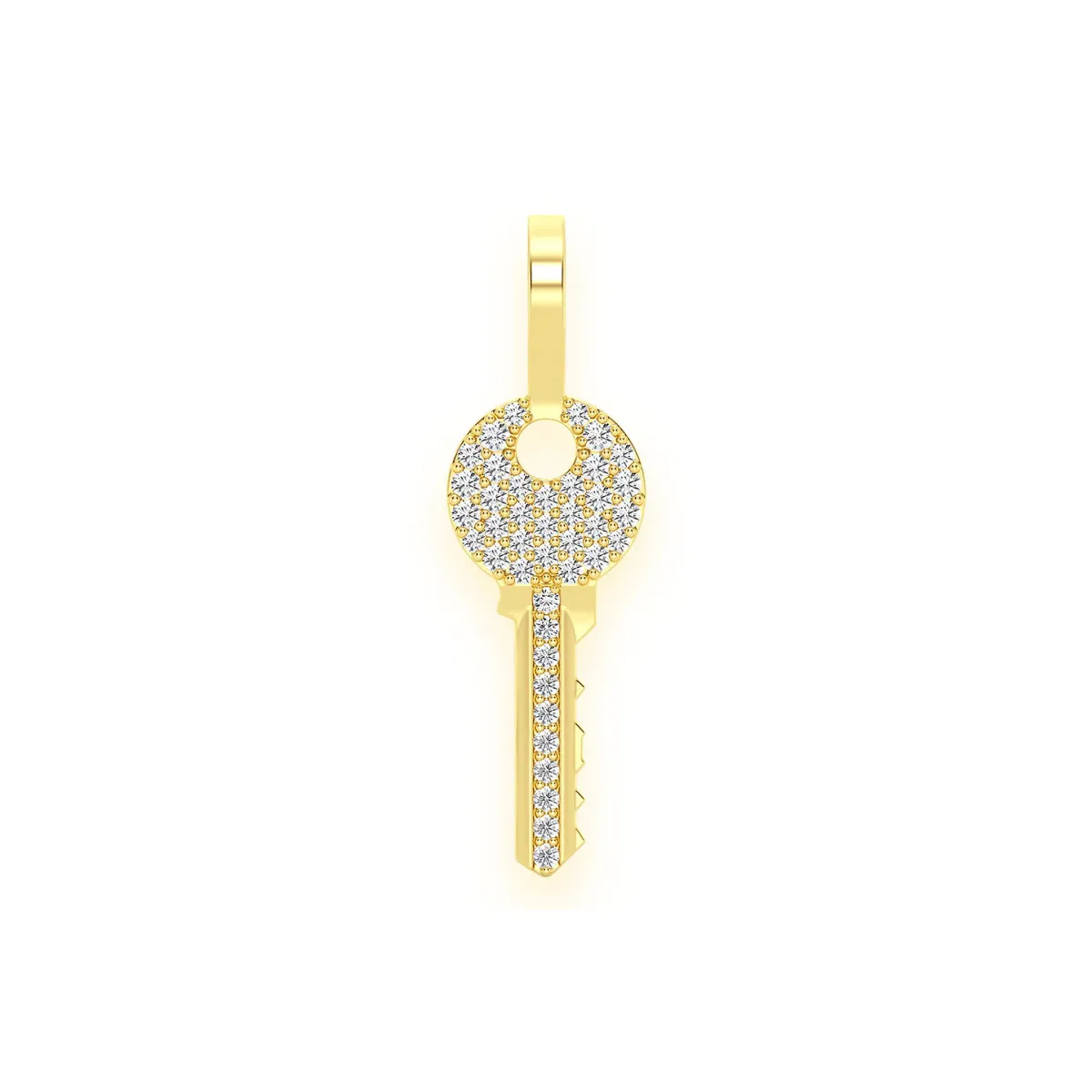 For Him Key Diamond Pendant in Rose Gold / Natural Diamond – Pendant