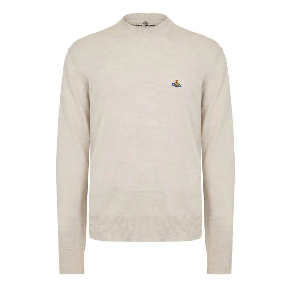 Vivienne Westwood Men's Alex Crew Neck Jumper in Grey – Clothing