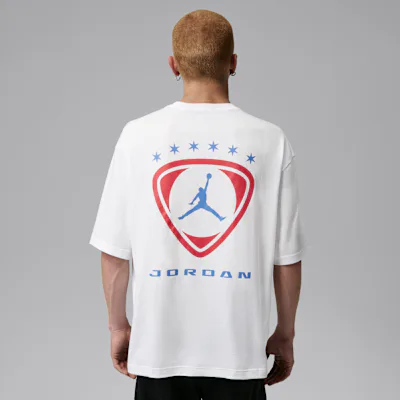 Jordan Brooklyn Men's T-Shirt - White/University Blue