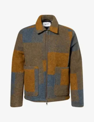 NN07 Gael Checked Wool-Blend Jacket