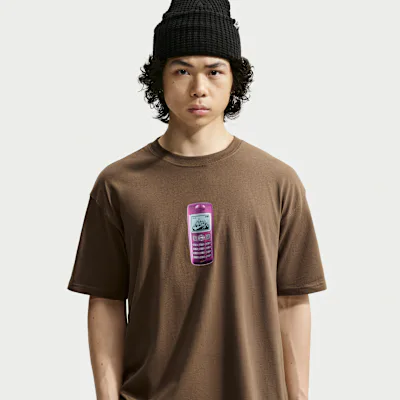 Nike SB Skate T-Shirt - Mosswood Brown in Mosswood Brown – Nike men's and unisex