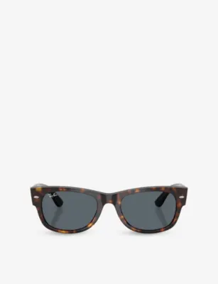 RAY-BAN RB0832S Mega Wayfarer II Square-Frame Acetate Sunglasses