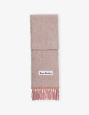 ACNE STUDIOS Fringed Knitted Scarf