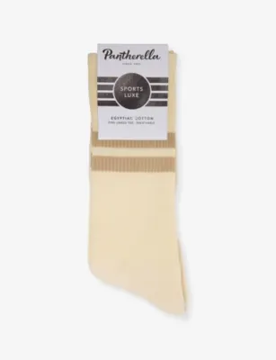 PANTHERELLA Spirit Socks Sports-Lux Cotton-Blend Crew Socks - BLACK detail 2
