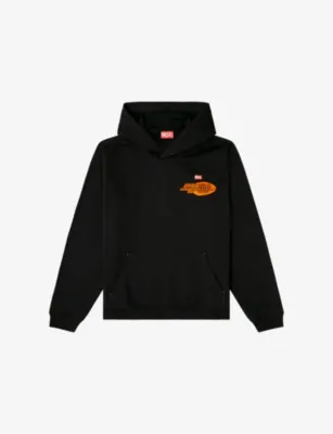 DIESEL S-Boxt Logo-Print Cotton-Jersey Hoody