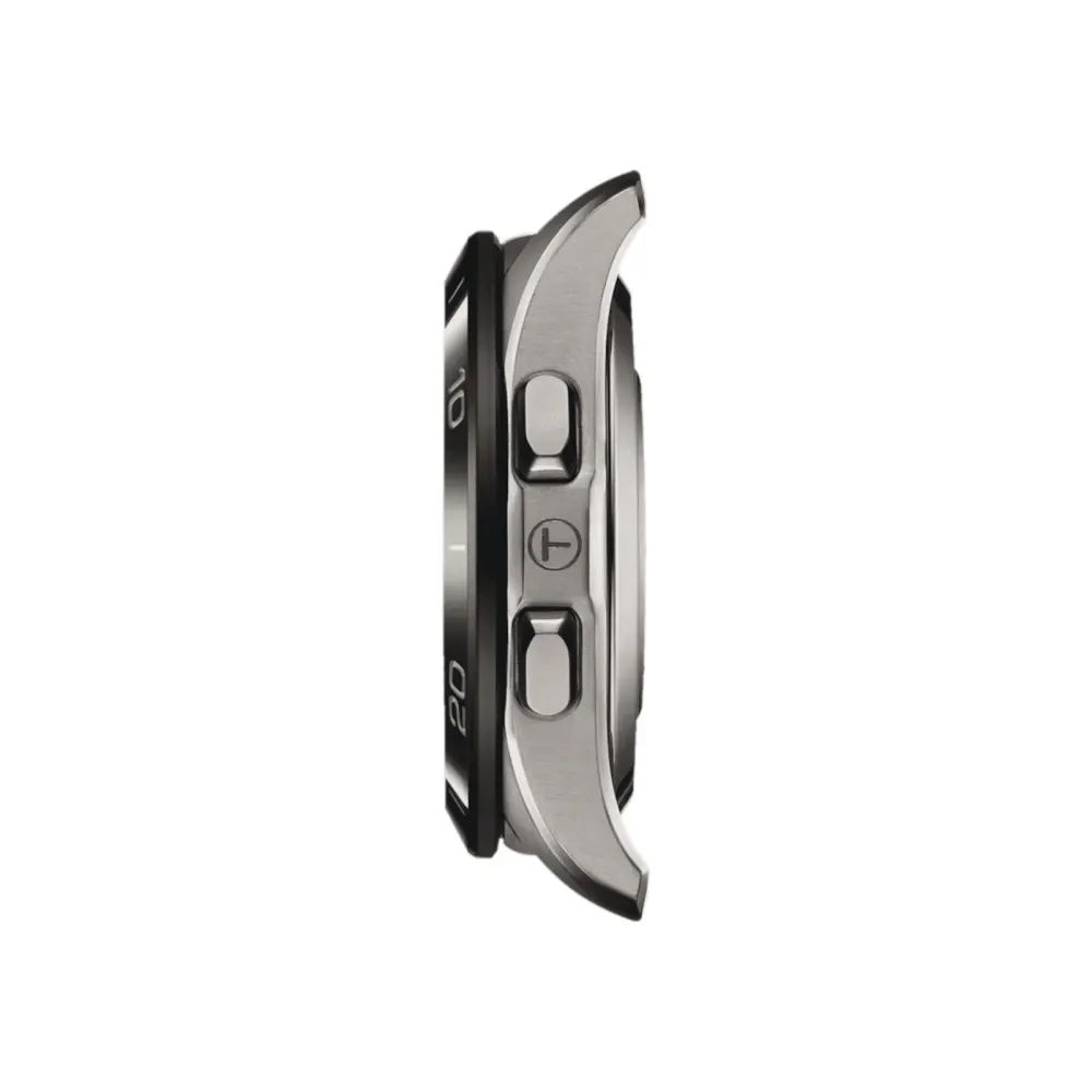 Tissot T-Touch Connect Sport 44mm Unisex Watch Black With Orange Silicone Strap detail 2