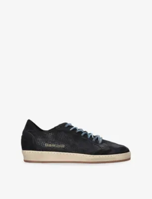 GOLDEN GOOSE Ball Star Perforated Suede Trainers - EUR 40 / 6 UK MEN in BLUE – Mens | Trainers | Lace up trainers